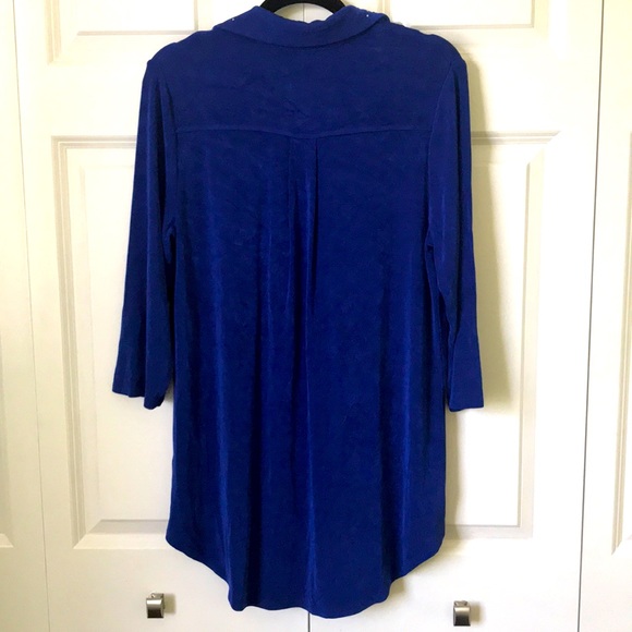 CHICO’S TRAVELERS COBALT TUNIC - Picture 4 of 4